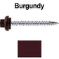 10 X 2“ HI-LO Zinc Aluminum Cap Metal Roofing Screws - Hex Washer Head - Self starting/self tapping - EPDM washer. Colored head.
