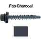 #10 x 1" Mini Driller Sheet Metal Roofing Screw - Hex Washer Head -  Self starting metal to wood siding screws. EPDM washer. Colored head.
