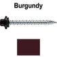 10 x 2” - STAINLESS HEX / ZINC Sheet Metal Roof Screw. Self starting metal to wood siding screws. EPDM washer. Colored head.