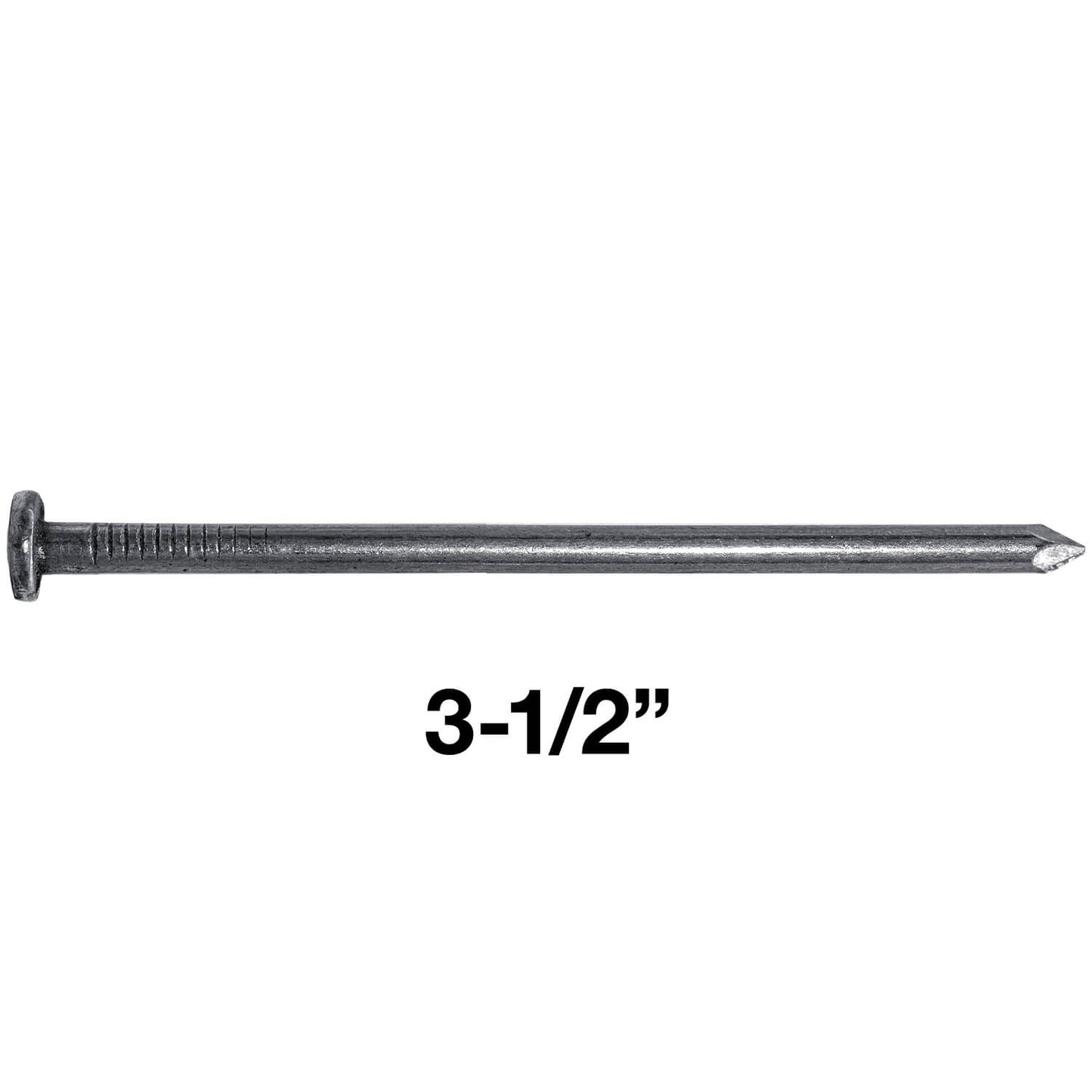 Bright Common Framing Nails - Heavy-Duty Fastener Designed for Interior Construction Applications - Uncoated Carbon Steel with Smooth Shank - Load Bearing Strength
