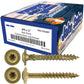 #15 Construction Lag Screw Exterior Coated Torx/Star Drive Heavy Duty Structural Lag Screw - Modified Truss Washer Head