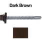 #12 x 2" Metal to Metal Type #3 Metal Roofing Screws - Hex Head Drill Point - 9/16" EPDM Washer.