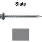 10 x 2-1/2” - STAINLESS HEX / ZINC Sheet Metal Roof Screw. Self starting metal to wood siding screws. EPDM washer. Colored head.