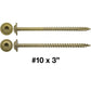 #10 Round Washer (Modified Truss) Head Screw Torx/Star Drive Head Wood Screw, Multipurpose Wood Screws for Construction, Cabinets and Furniture.