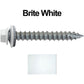 #14 x 2" Metal ROOFING SCREWS - Hex Washer Head - Self starting/self tapping - EPDM washer. Colored head.