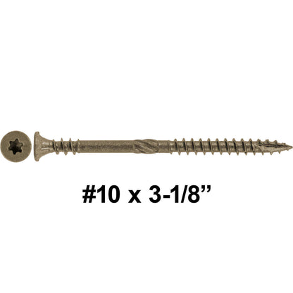 Soft Wood Deck Screws - Exterior Corrosion Resistant