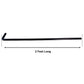 Wood Gate Drop Rod (AKA Cane Bolt, Drop Pin) - 24" Wood Fence Gate Rod for Holding Gate to the Ground BLACK