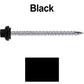10 X 3“ HI-LO Zinc Aluminum Cap Metal Roofing Screws - Hex Washer Head - Self starting/self tapping - EPDM washer. Colored head.