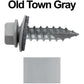 #14 x 1"  Metal ROOFING SCREWS - Hex Washer Head - Self starting/self tapping - EPDM washer. Colored head.