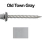12 x 2-1/2" Stainless Steel Metal Roofing Screw - Hex Washer Head - Self starting/self tapping - EPDM washer. Colored head.