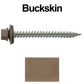 #9 x 2" Stainless Steel Metal Roofing Screws - Hex Washer Head - Self-Piercing (SP) tip metal to wood. EPDM washer. Colored head.
