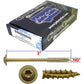 #10 Round Washer (Modified Truss) Head Screw Torx/Star Drive Head Wood Screw, Multipurpose Wood Screws for Construction, Cabinets and Furniture.