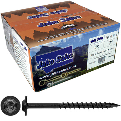 #8 Round Washer Head Truss Head Screw. Torx/Star Drive Head Wood Screws. Multipurpose Cabinet, Furniture, Siding and Trim and General Construction