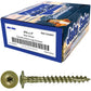 #14 Construction Lag Screws - Exterior Coated Torx/Star Drive Heavy Duty Structural Lag With Modified Truss Washer Head