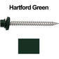 12 x 2-1/2" Stainless Steel Metal Roofing Screw - Hex Washer Head - Self starting/self tapping - EPDM washer. Colored head.