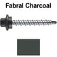 #10 x 1-1/2" Stainless Steel Mini Driller Sheet Metal Roofing Screw - Hex Washer Cap - Self starting metal to wood siding screws - EPDM washer. Colored head.