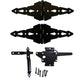 Wood Fence Gate Kits for Single and Double Gates(Black)