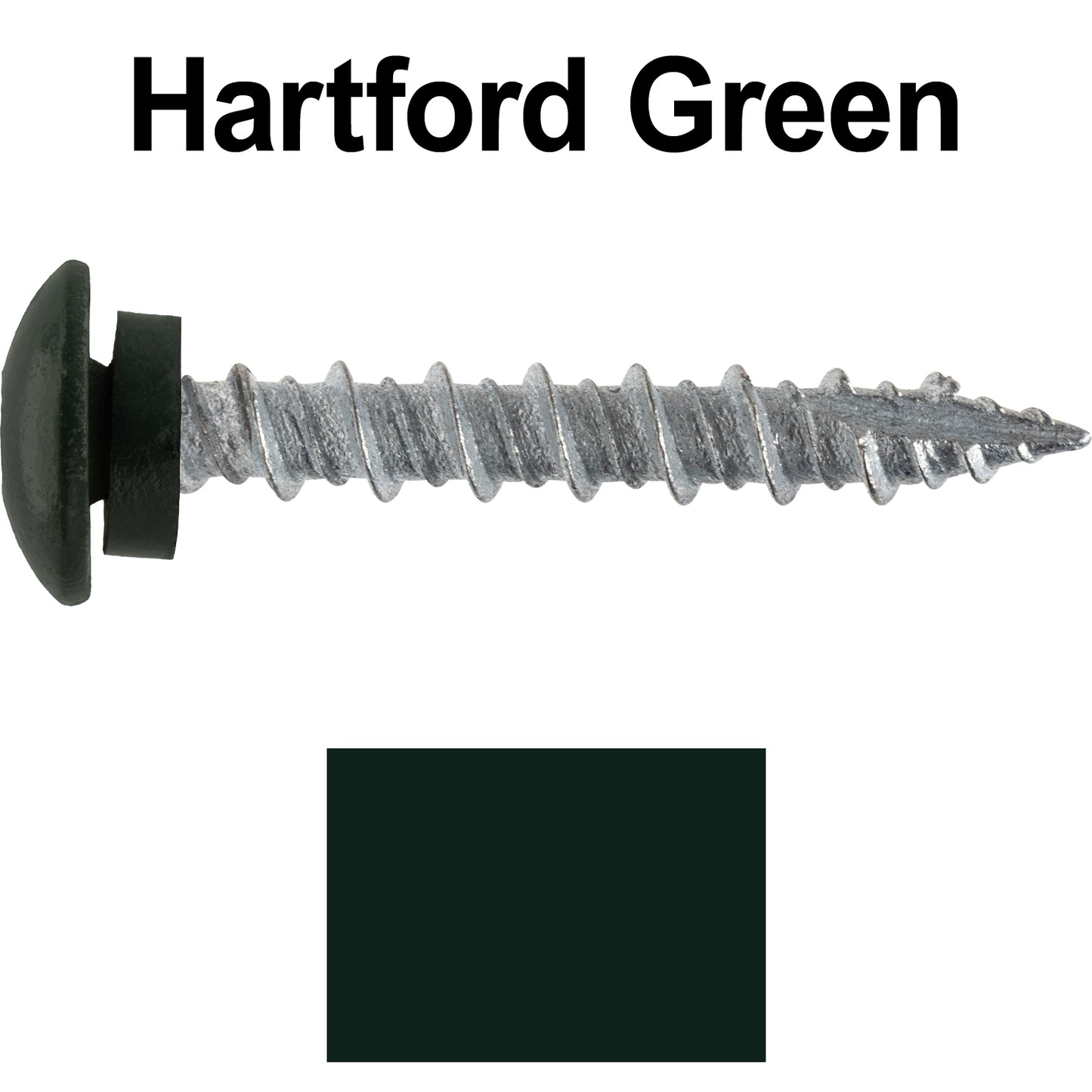 10 x 1-1/2” LOW PROFILE Star Head Roofing Screws - HI-LO Thread - Metal To Wood - T25 Torx Drive Head - EPDM washer