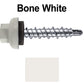 10 X 1" Zinc Aluminum Cap MINI-DRILLER Roofing Screws HI-LO THREAD Zinc Plated Carbon Steel Shank - EPDM Washer - Colored head