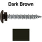 10 x 1-1/2” LOW PROFILE Star Head Roofing Screws - HI-LO Thread - Metal To Wood - T25 Torx Drive Head - EPDM washer
