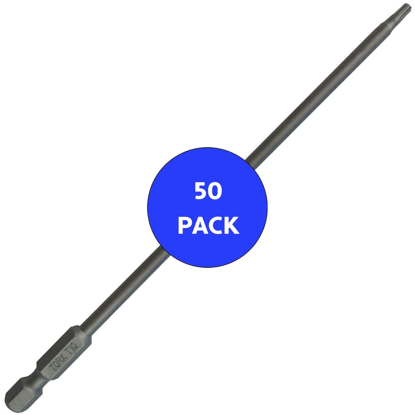 T10 (T-10) Torx/Star Driver Bit - Color Coded Torx/Star Drive Bit for Screws and Fasteners Requiring T10 (T-10) Size Bits