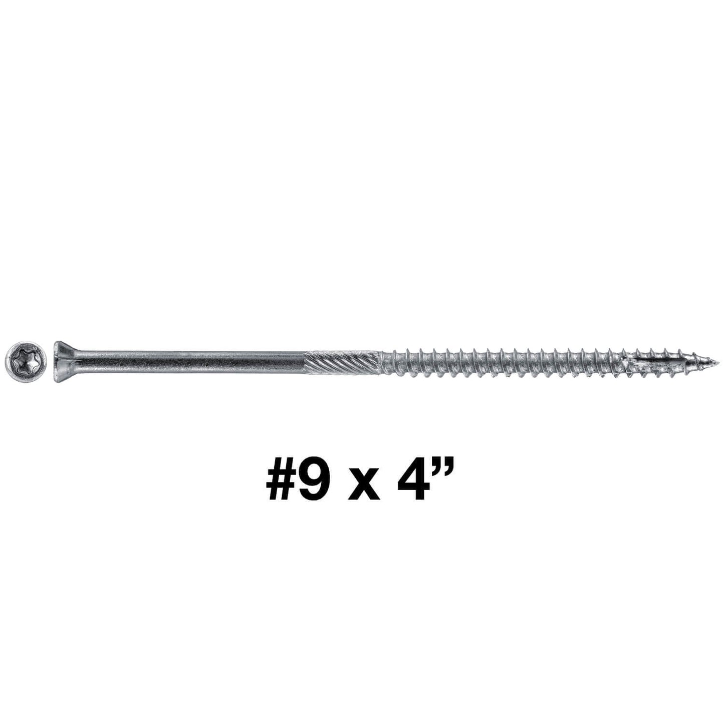 #9 Silver Star Stainless Steel TRIM HEAD Screw Torx/Star Head  - Stainless Steel TRIM HEAD Wood Screws