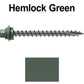 12 X 2-1/2" Metal Roofing Screws For OSB and Plywood - Galvanized Metal to Wood Type 17 Tip - 1/4" Hex Head - Assembled EPDM Washer