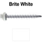 10 X 2” Zinc Aluminum Cap MINI-DRILLER Roofing Screws HI-LO THREAD Zinc Plated Carbon Steel Shank - EPDM Washer - Colored head
