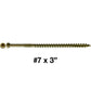 "Tiny" FINISH HEAD Wood Screw Torx/Star  Head - Finish Head Exterior Coated Torx/Star Drive Wood Screws-Tiny Head Wood Screws