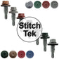 #14 x 7/8" Stitch Tek Metal to Metal Type #1 Roofing Screws - Hex Washer Head - Drill Point - 9/16" EPDM washer.