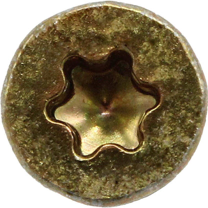 #14 x 5" Gold Star Wood Screw, T-30 Torx Drive, Flat Head - (OVERSTOCK)