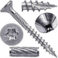 Jake Sales #9 x 1-5/8" Silver Star Stainless Steel Wood Screw Torx/Star Drive Head - Grade 300 Series Stainless Steel Torx/Star Drive Wood Screws - FULL BOX ~4,000 (OVERSTOCK)