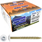 Bronze Star Exterior WHITE Coated Round Head - Cabinet Wood Screw with Torx/Star Drive Head. Multipurpose Exterior/Interior Coated Torx/Star Drive Wood Screws