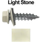#14 x 1"  Metal ROOFING SCREWS - Hex Washer Head - Self starting/self tapping - EPDM washer. Colored head.