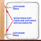 Wood Fence Post Gate Hinge With 5/8 Hinge Pin. Constructed of Heavy Duty Galvanized Steel.