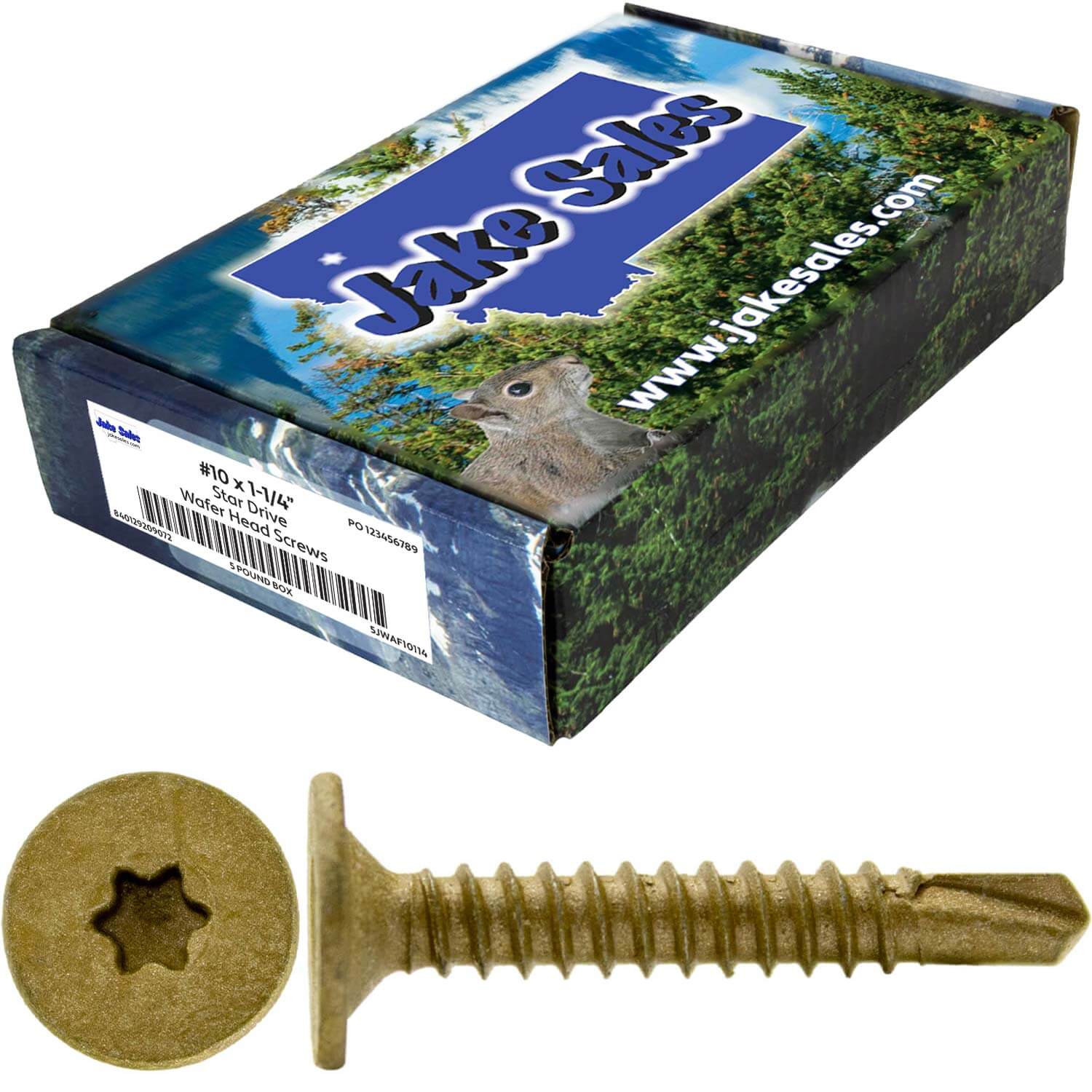 AWESOWATIXA12シャーシ Wafer Head Tek Screws | Wood to Metal Self-Drilling | JakeSales.com