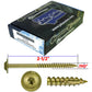 #10 Round Washer (Modified Truss) Head Screw Torx/Star Drive Head Wood Screw, Multipurpose Wood Screws for Construction, Cabinets and Furniture.