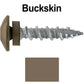 10 X 1" - LOW PROFILE Star Head Roofing Screws - HI-LO Thread - Metal To Wood - T25 Torx Drive Head - EPDM washer.