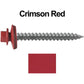 #12 x 2" RE-GRIP METAL ROOFING SCREWS - Hex Washer Head - Self starting/self tapping - EPDM washer. Colored head.