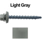 10 x 2" - Mini Driller Sheet Metal Roofing Screw - Hex Washer Head -  Self starting metal to wood siding screws. EPDM washer. Colored head.