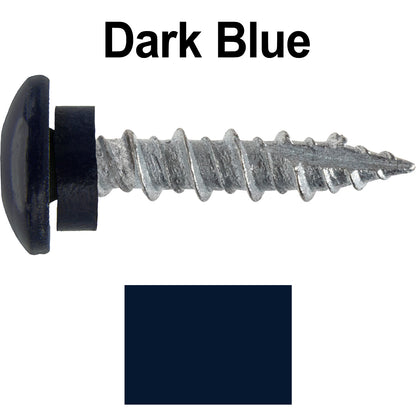 10 X 1" - LOW PROFILE Star Head Roofing Screws - HI-LO Thread - Metal To Wood - T25 Torx Drive Head - EPDM washer.