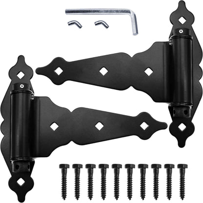 Jake Sales Gate Hardware Kits - Single/Double Gates, Dual Latch, Black Coated