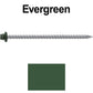 #10 x 4" Metal ROOFING SCREWS - Hex Washer Head - Self starting/self tapping - EPDM washer. Colored head.