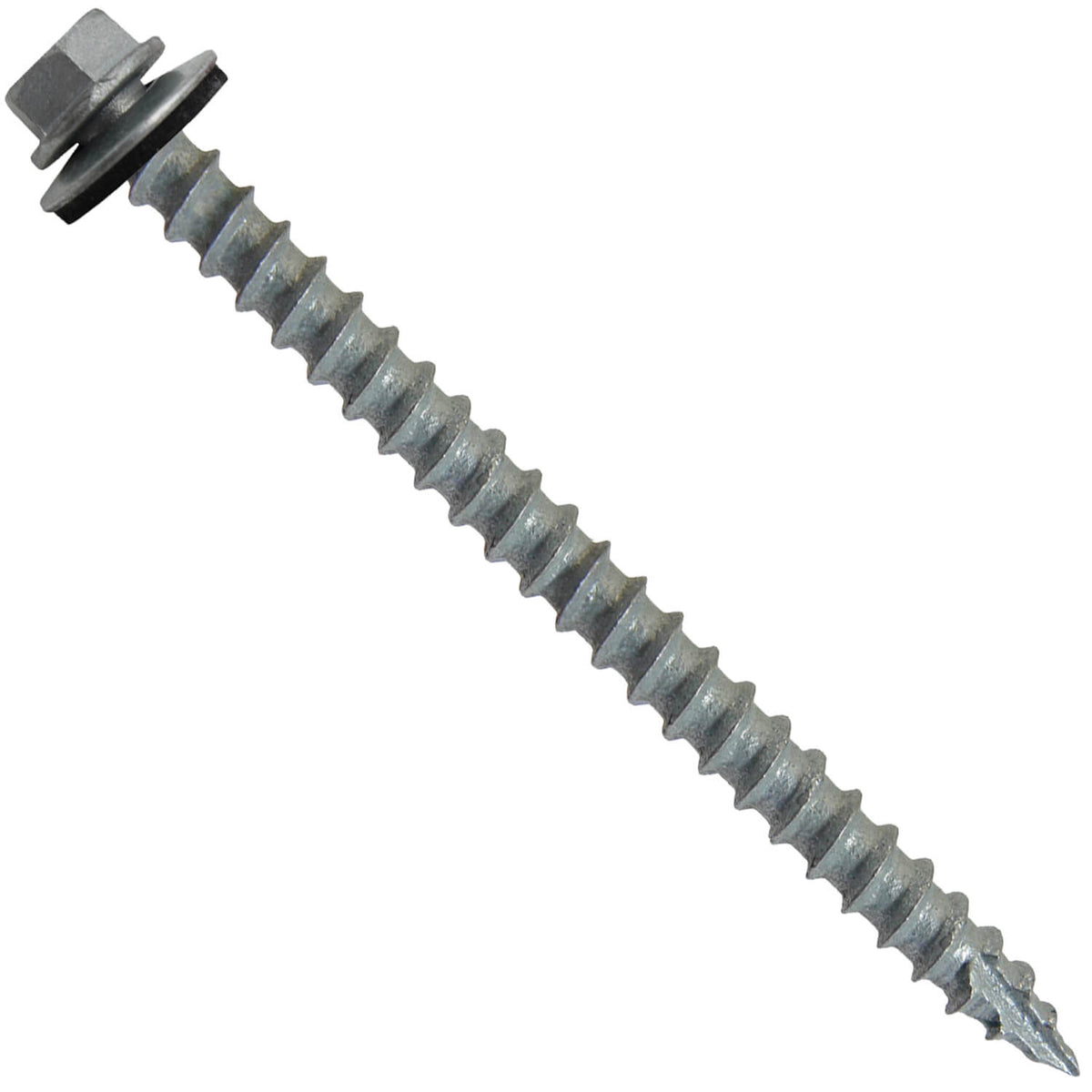 #14 x 3" Metal ROOFING SCREWS - Hex Washer Head - Self starting/self tapping - EPDM washer. Colored head.
