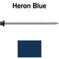 #10 x 4" Metal ROOFING SCREWS - Hex Washer Head - Self starting/self tapping - EPDM washer. Colored head.