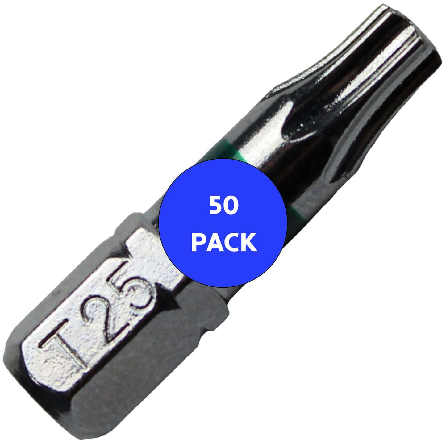 T25 (T-25) Torx/Star Driver Bit - Color Coded  Torx/Star Drive Quick Change Shank Bit for Screws and Fasteners Requiring T25 (T-25) Size Bits