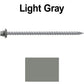 #10 x 4" Metal ROOFING SCREWS - Hex Washer Head - Self starting/self tapping - EPDM washer. Colored head.