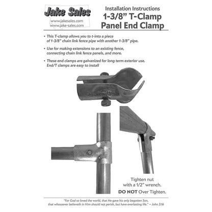 1-3/8" Chain Link Fence Panel End Clamp (CLEARANCE)