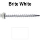 10 X 2-1/2" Zinc Aluminum Cap MINI-DRILLER Roofing Screws HI-LO THREAD Zinc Plated Carbon Steel Shank - EPDM Washer - Colored head
