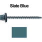 #10 x 3" Mini Driller Sheet Metal Roofing Screw - Hex Washer Head -  Self starting metal to wood siding screws. EPDM washer. Colored head.